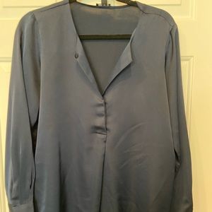 Navy Blue satin tunic